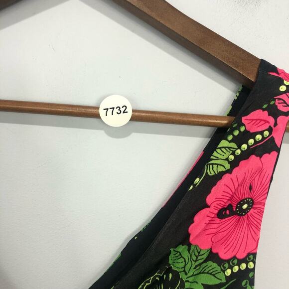 Anthropologie Maeve Floral Ruched Midi Dress Multicolor Size US 6 - Picture 12 of 12